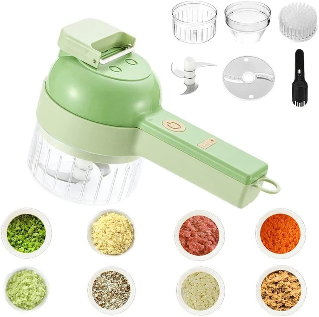 ChefNest Handheld Electric Vegetable Cutter 4 in 1 Portable Electronic Vegetable Cutter Set